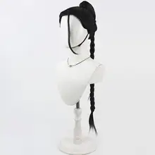 ストリートファイター6 ジャミー コスプレウィッグ【黒いロングブレイド・分体式】