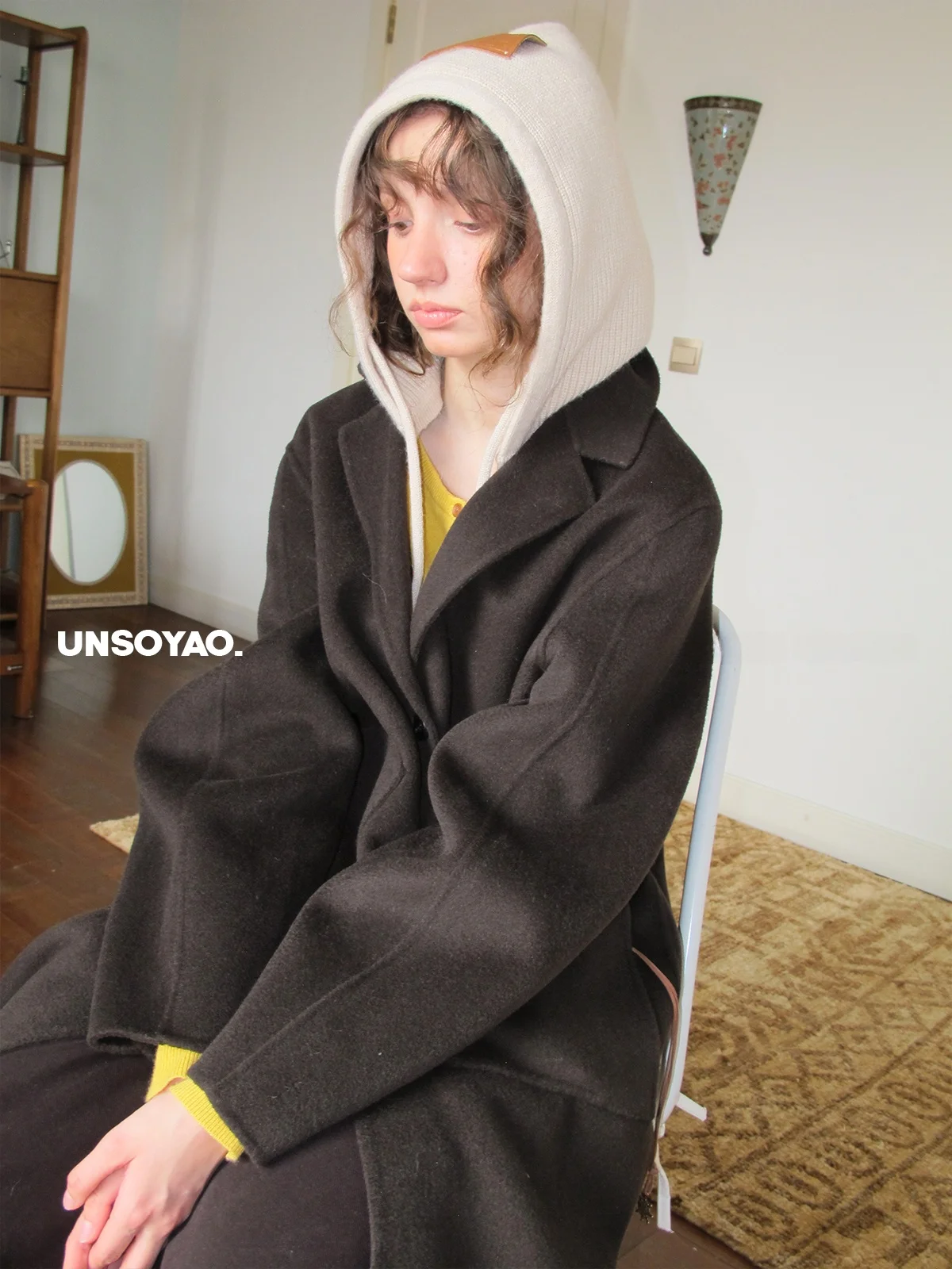 UNSOYAO ヴィンテージスタイル ウール製ダブルフェイスコート レディース：通勤シーンでの実用性と素材特性