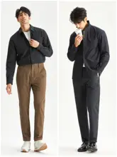 JSSD HOMME プライムフレックスビジネスカジュアル長袖シャツ【高級感・開襟デザイン】