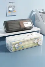 透明ペンケース【大容量・デスク上用・多機能文房具収納】