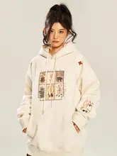 パーカー【刺繍デザイン・フード付き・秋冬用・男女兼用】