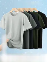 通気性の良いメンズショートスリーブTシャツ【夏用・速乾・薄手・ラウンドネック】