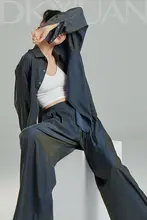 モダンダンス用練習服 ジャズダンスシャツ【フィット・クラシックデザイン】（セットアップ対応）