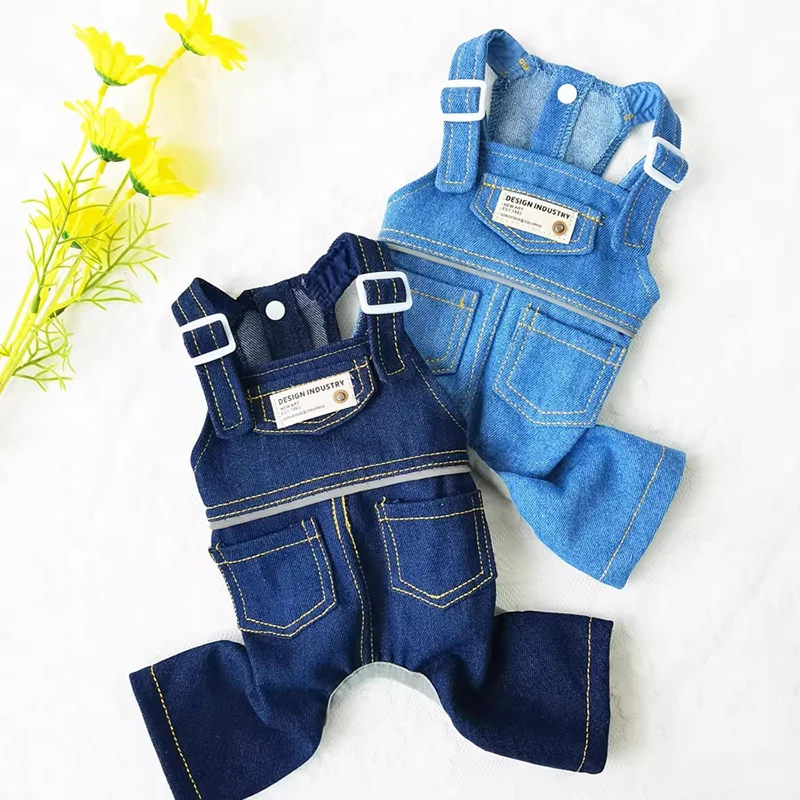 犬用夏用薄手服【デニムサロペット】：小型犬向けの涼感デザインが実用性を実証