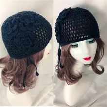 ハット レディース リネンニット かぎ針編み 花柄 透かし編み 通気性 おしゃれ 上品 ヴィンテージ インスタ映え 夏