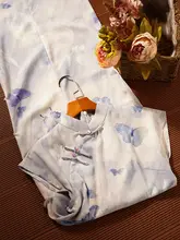 花柄パーティードレス【上品なシルエット・新中華風・日常使いに最適】