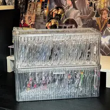 透明防塵のクリスタルアクセサリー収納ボックス【大容量・ネックレス・ブレスレット用】