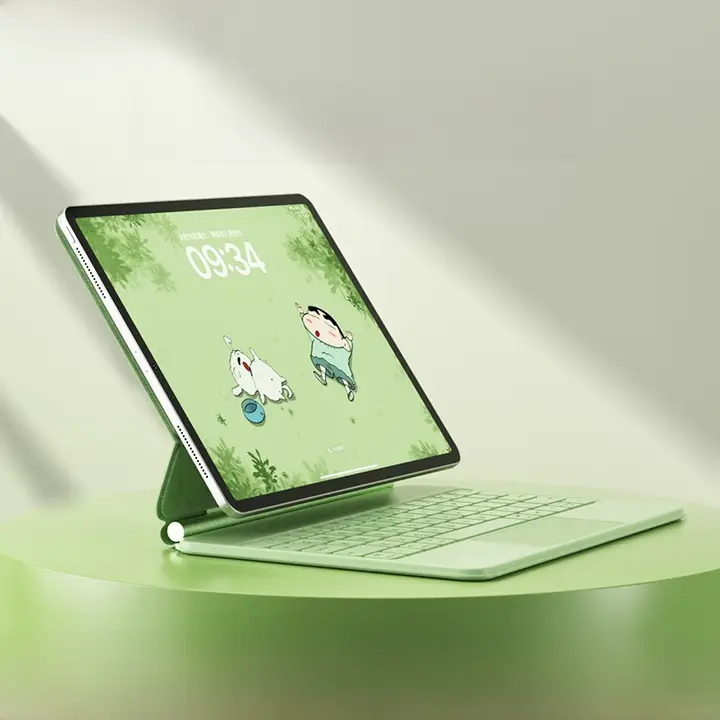 B．O．W iPad用 Bluetoothキーボード マウス 2点セット 保護ケース トラックパッド搭載 フローティングデザイン ポータブル ビジネス iPad Pro iPad Air 6 7 10 11 対応 「BOW」