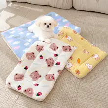 極上の柔らかさ フランネルペット用マット【四季対応・ペット用・クッション性】（セットアップ対応）