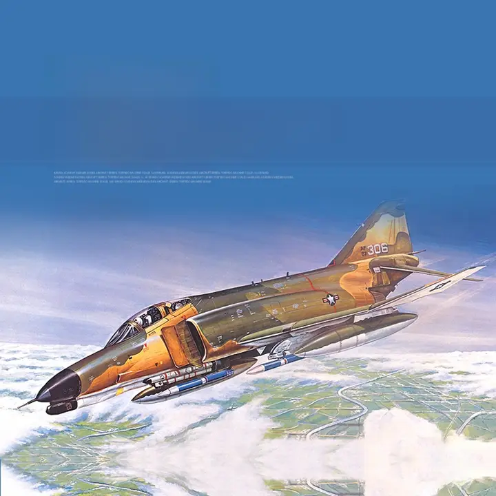 米国 F4E 戦闘機 プラモデル【組立式・詳細設計】