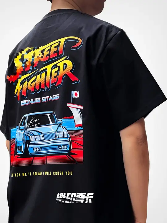 ストリートファイター キャラクター Tシャツ【短袖・JDM文化・レトロカー】