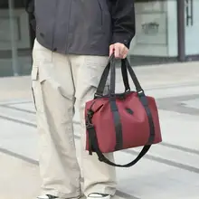 大容量 メンズ・レディース旅行用トートバッグ【軽量・ジム・出張対応・ショルダーストラップ付き】