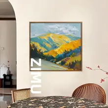 手描きの質感が魅力！フランス風アート金山の装飾画