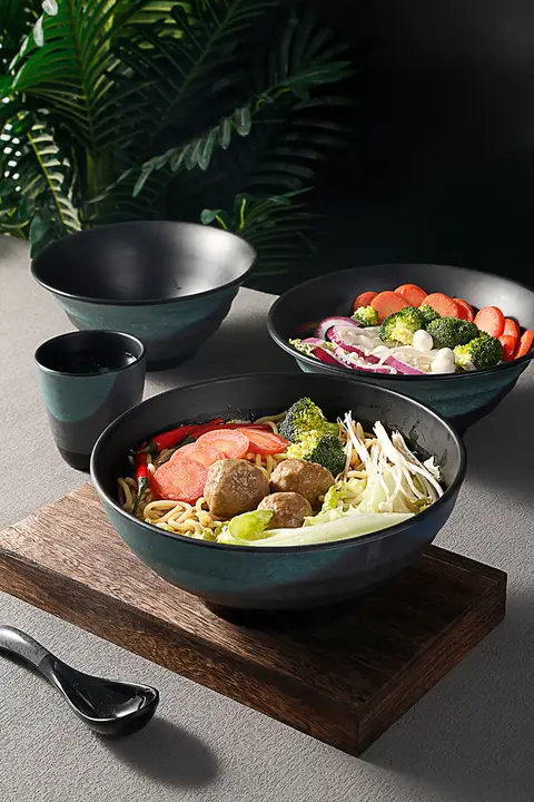 高温に耐える！日本風ラーメンボウル【プラスチック製・麻辣湯用・食器】