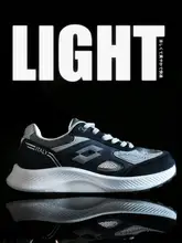 樂途 メンズ ブラック スポーツシューズ【ランニング・軽量・クッション・厚底】