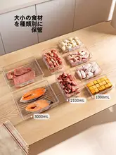 収納ボックス 冷蔵庫用 冷凍肉保存 食品グレードの分けるボックス 野菜整理 密閉デザイン