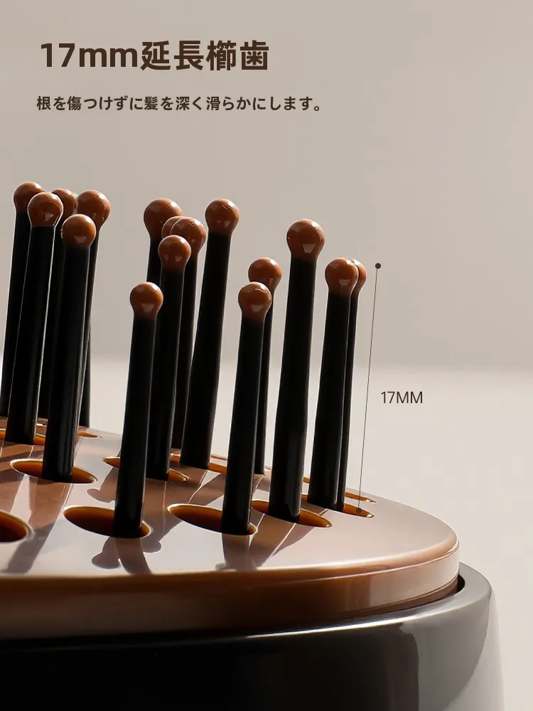 女性用エアクッションブラシ：長髪対応のマッサージ効果と家庭での使い方
