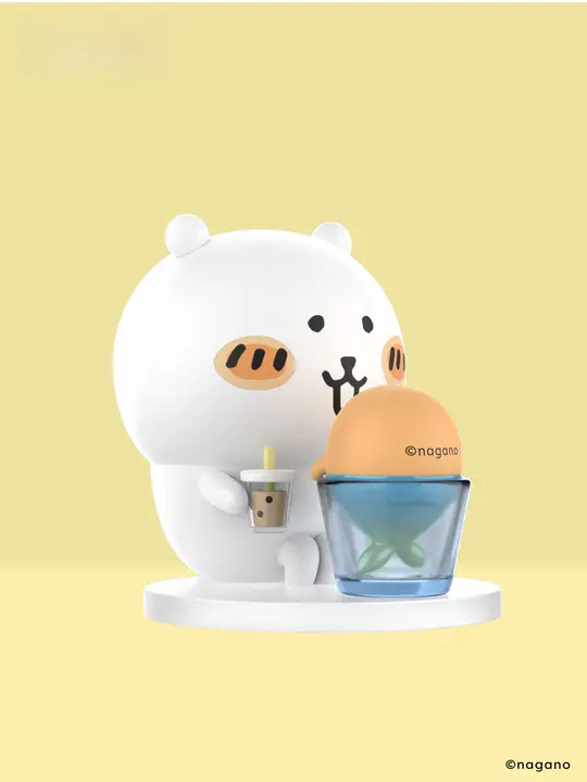 MINISO 韓国のジョークベアとモグラ型スイーツフィギュア【可愛いインテリア装飾】
