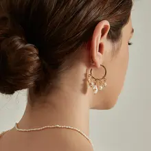 フレンンテージスタイルのバロックパールフリンジイヤリング【極上の柔らかさ・オリジナルデザイン】