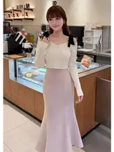 高腰フレアスカート【Aライン・フィッシュテール・秋冬向け】