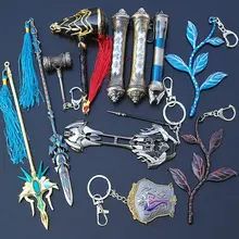 アニメゲーム関連の武器フィギュアキーホルダー【袖矢・玄天宝録デザイン】