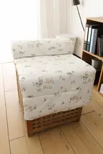 森の小うさぎ柄全棉夏用冷房寝具【薄手・ダブルサイズ・洗濯機洗い可】