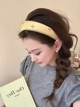 おしゃれなリボン付きヘアバンド【幅広デザイン・韓国風・極上の柔らかさ】