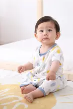 子供用 夏用パジャマ【薄手・七分袖・コットン・男女兼用】（セットアップ対応）