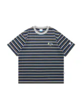 アニメイラストストライプTシャツ【重みのあるコットン・半袖・夏用】