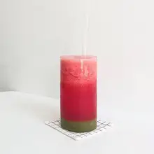 シンプルなデザインのガラスカップ【カフェスタイル・高温対応】