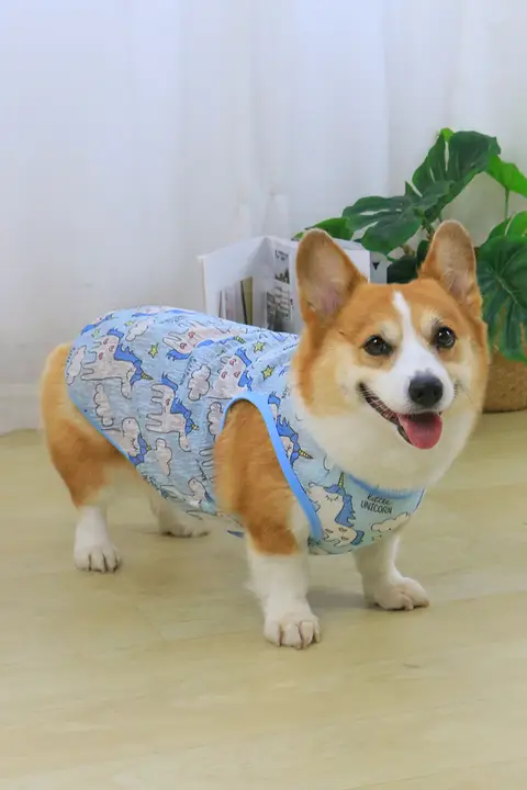 春秋用 ペット用薄手犬服【可愛いノースリーブ・毛が抜けにくい・小型犬対応】