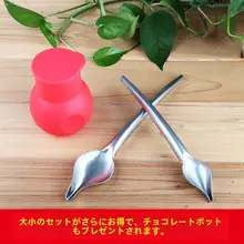 ステンレス製 装飾用 スプーン【ケーキ・ペン型・多用途】
