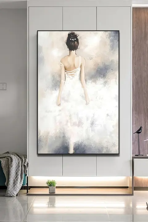 リビングや寝室に最適！女性の絵画【ウォールアート・インテリア装飾用】