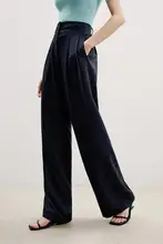 高級感あるフランス風 レディースワイドパンツ【秋冬用・通勤対応・ゆったりシルエット】