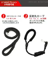 中型犬用ハーネス付きリード【ラブラドール・シェパード・ボーダーコリー対応】