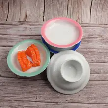 和風陶器製 寿司プレート【高脚デザイン・小皿・火鍋・焼肉用】