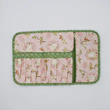 かぎ針ケース コットン うさぎ柄 11本収納 着脱式 2WAY ピンク