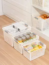 キッチン用収納ボックス【家庭用・デスクトップ・プラスチック製・お菓子・おもちゃ整理用】