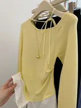 ウエストシェイプデザインのニットトップス【ラウンドネック・春向け・アクティブ  な雰囲気】（セットアップ対応）