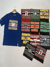 メンズ ラウンドネック高弾性半袖Tシャツ【チームプリント・カナダラグビー・大きいサイズ・フィットデザイン】
