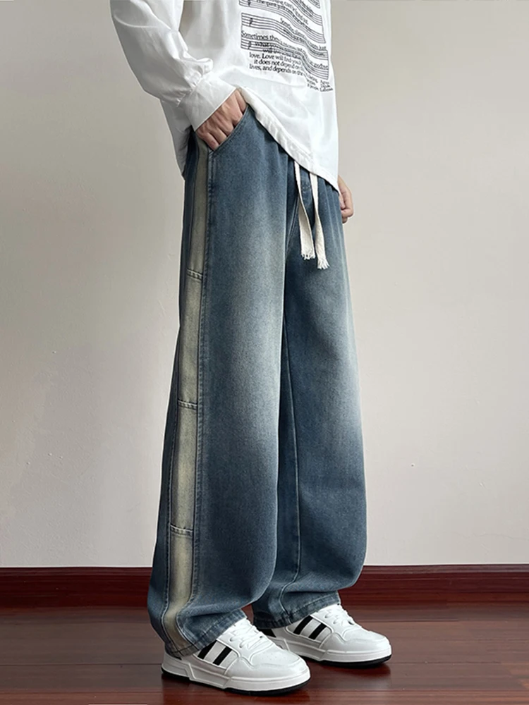 佐フィリ メンズ デニムパンツ：アメリカンスタイルのグラデーションゆったりストレートが秋から春に活躍