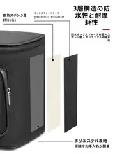 後部電動自転車用防水荷物バッグ【ヘルメット・スマートフォン収納対応】