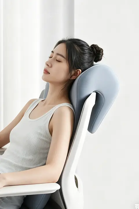 OSEAGLE オフィスチェア用 ストレッチサポート枕【首を支える背もたれ・仰向け用】