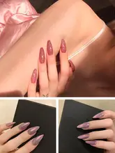 透明半貼りマニキュア用爪チップ【磨き不要・無痕・長さを延ばすタイプ】