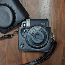 富士mini99用カメラケース【レトロな皮革デザイン・保護カバー・ショルダーストラップ付き】