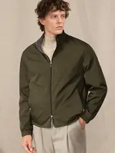 防水加工のシンプルなビジネスカジュアルジャケット【秋冬用・打ち合わせにも最適・立襟デザイン】