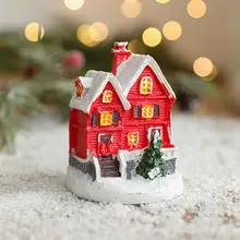 クリスマスツリー装飾用樹脂飾り【雪だるま・動物・雪の家・子供向けギフト】