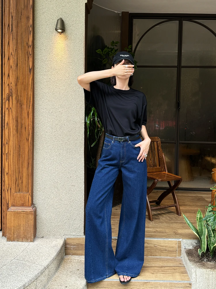 ブラックデニム コーデ 失敗しないガイド｜高腰ワイドレッグの選び方と配色のコツ