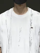 ビンテージ風バティック染めラウンドネック半袖Tシャツ【ゆったりサイズ・カジュアル】
