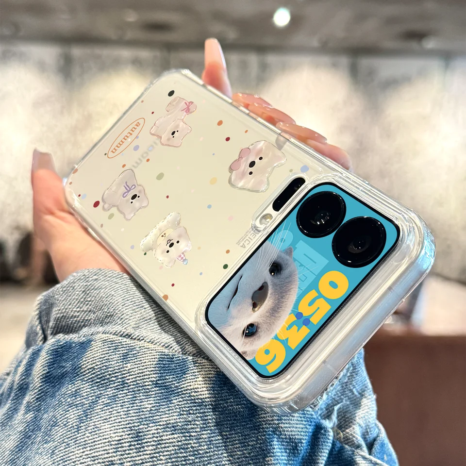 senbo Xiaomi 17pro 用カバー【全包タイプ・防落下・高級感・西高地犬デザイン・透明・シリコン製・男女兼用・可愛いカートン】